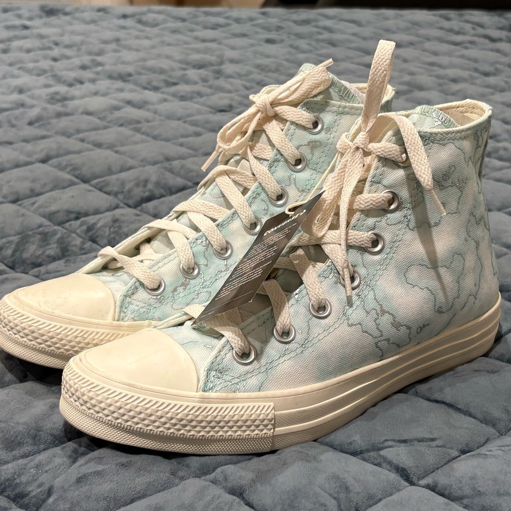 Converse Women's High-Top Sneakers - Cream - Picture 3 of 5